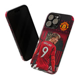 Rasmus Højlund - New Number 9 Of Manchester United Tough Phone Case for iPhone 15 14 13 12 Series