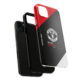 Manchester United Tough Phone Case — 'We Are United' Bold Red & Black Protective Cover for iPhone 18 17 16 15 14 13 Series
