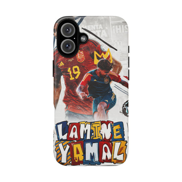 Lamine Yamal Spain Luxury Tough Phone Case for iPhone 16 15 14 13 Series