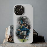 Cristiano Ronaldo Bicycle Kick Slim Phone Cases for iPhone 15 14 13 Series