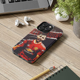 Manchester United Captain Bruno Fernandes Tough Phone Case for iPhone 15 14 13 12 Series