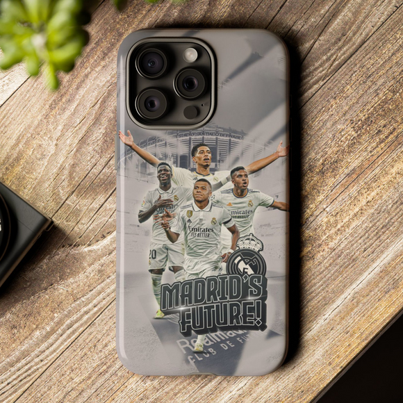 Real Madrid's Future Luxury Tough Phone Case for iPhone 15 14 13 12 Series