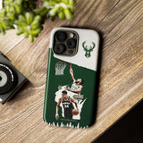 New Milwaukee Bucks Giannis Antetokounmpo Tough Phone Case for iPhone 15 14 13 12 Series