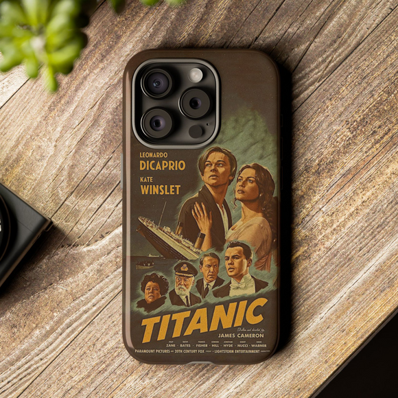 Titanic Classic Poster Tough Phone Case for iPhone 15 14 13 12 Series