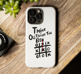 Think Outside The Box Tough Phone Case for iPhone 15 14 13 12 Series