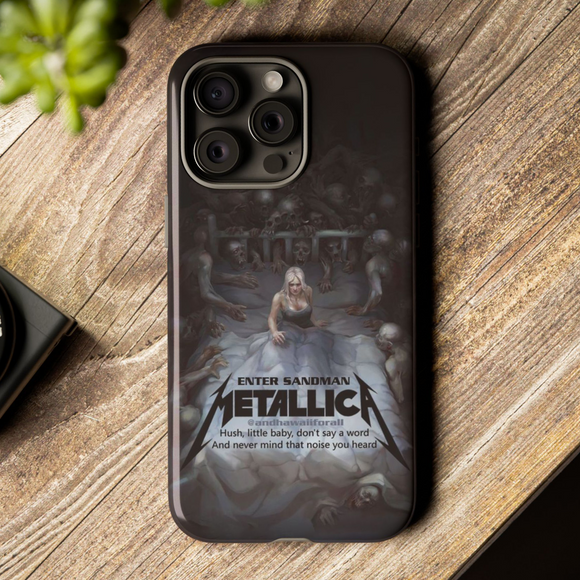 Enter Sandman Metallica Tough Phone Case for iPhone 15 14 13 12 Series