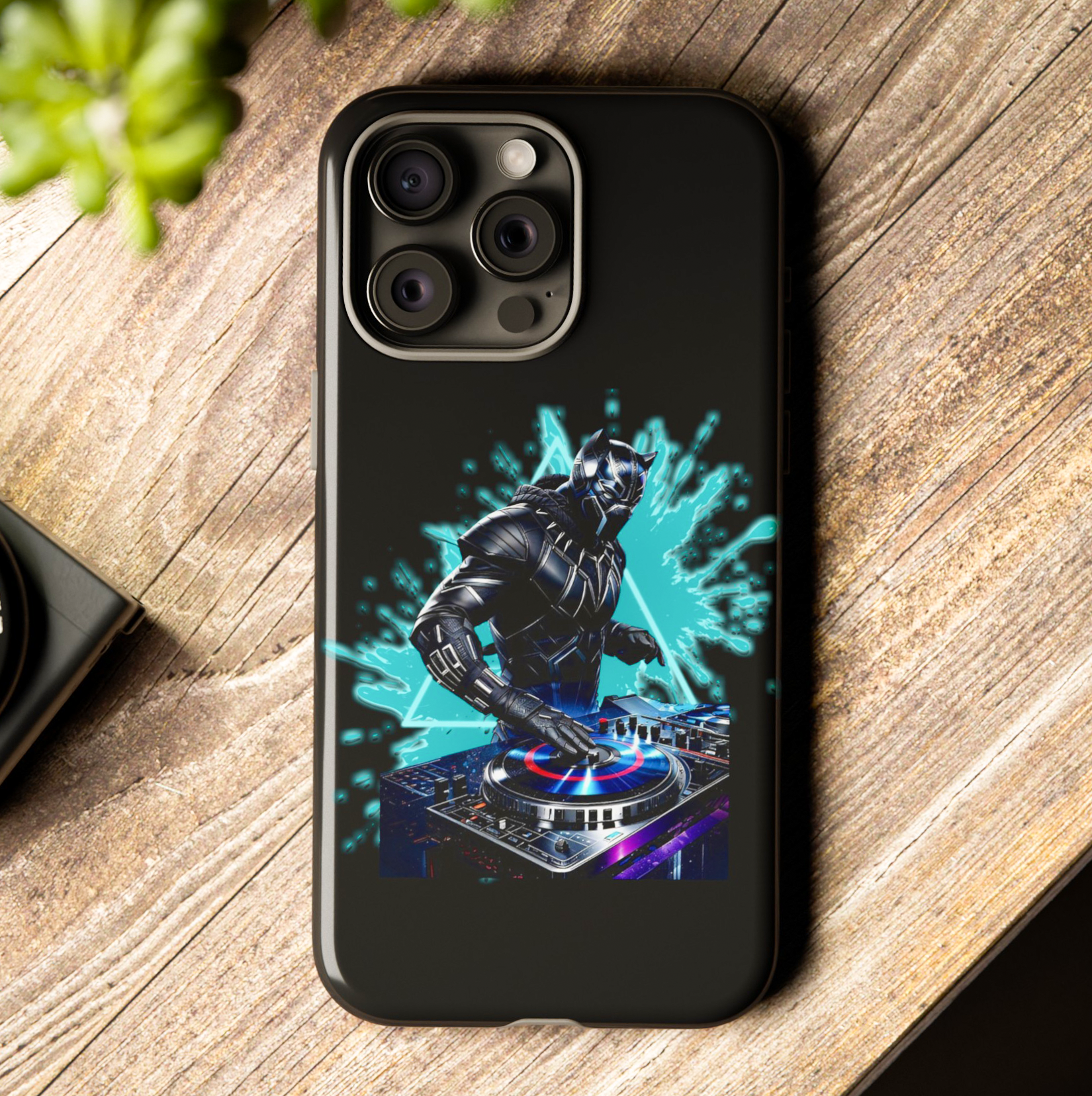 Funny DJ Black Panther Tough Phone Case for iPhone 15 14 13 12 Series Bestie Phone Funny DJ Black Panther Tough Phone Case for iPhone 15 14 13 12 Series Bestie Phone