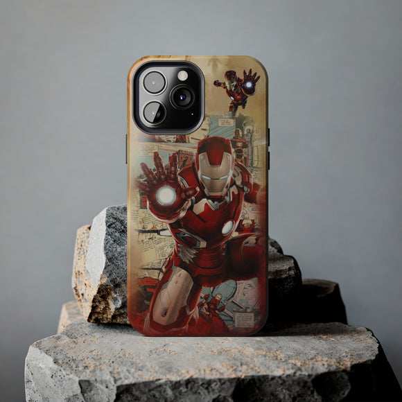New Iron Man High Quality Tough Phone Case for iPhone 15 14 13 12 Series