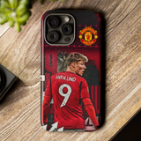 Rasmus Højlund - New Number 9 Of Manchester United Tough Phone Case for iPhone 15 14 13 12 Series