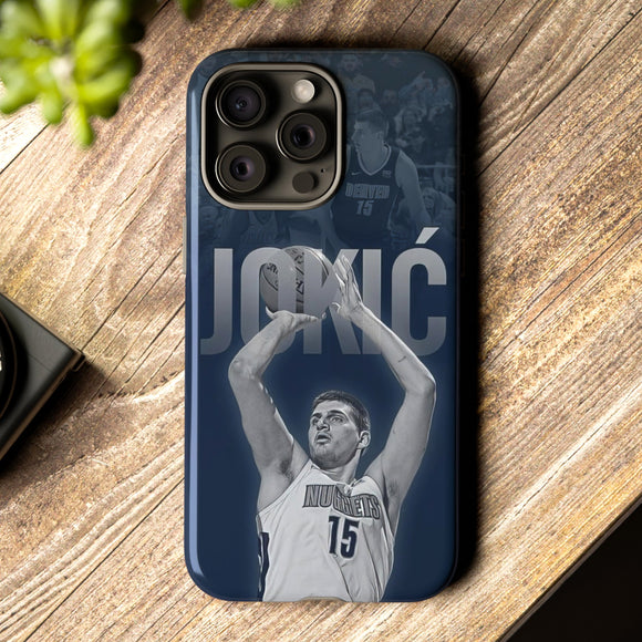 Denver Nuggets' Hero Nikola Jokić Tough Phone Case for iPhone 15 14 13 12 Series