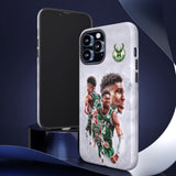 Milwaukee Bucks Giannis Antetokounmpo Tough Phone Case for iPhone 15 14 13 12 Series