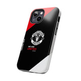 Manchester United Tough Phone Case — 'We Are United' Bold Red & Black Protective Cover for iPhone 18 17 16 15 14 13 Series