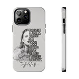 Taylor Swift High Quality Tough Phone Cases for iPhone 15 14 13 Series