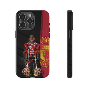 Manchester United Spider Man Aaron Wan-Bissaka Tough Phone Case for iPhone 15 14 13 12 Series