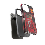 Rasmus Højlund - New Number 9 Of Manchester United Tough Phone Case for iPhone 15 14 13 12 Series