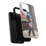 Marvel Captain America With Shield Tough Phone Case for iPhone 15 14 13 12 Series