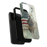 New Military Personnel High Quality 'Protecting the nation is an honor' Tough Phone Case for iPhone 15 14 13 12 Series