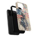 Female Soldier High Quality Tough Phone Case for iPhone 15 14 13 12 Series