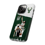 New Milwaukee Bucks Giannis Antetokounmpo Tough Phone Case for iPhone 15 14 13 12 Series