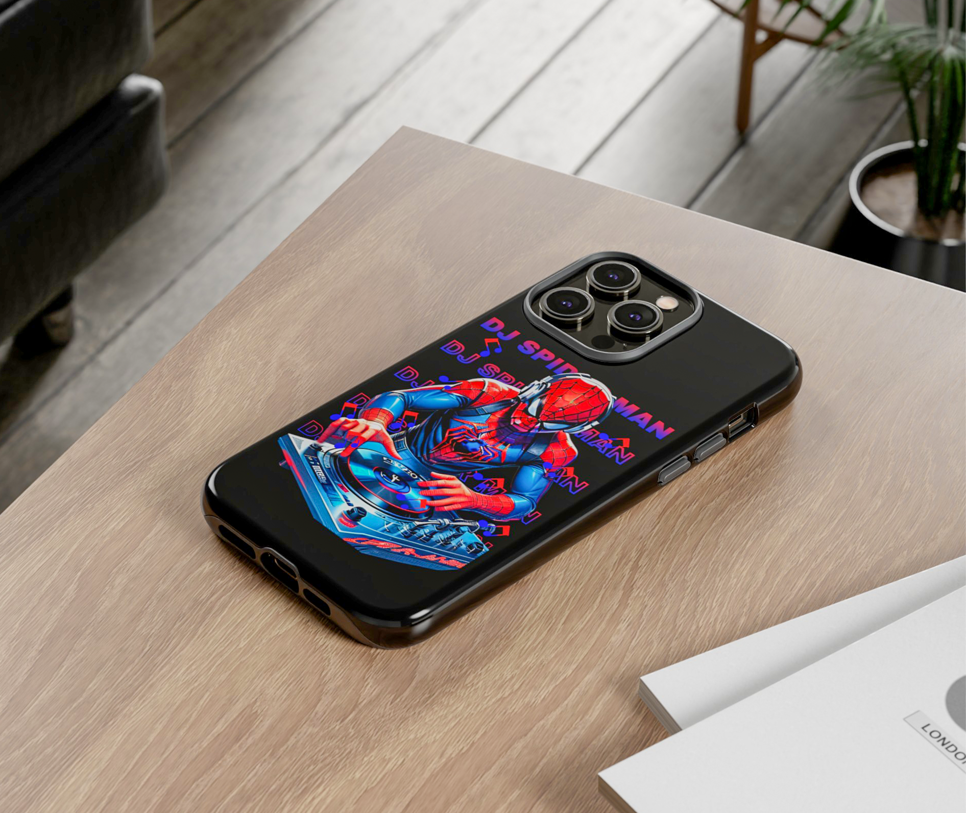 Funny DJ Spider Man Tough Phone Case for iPhone 15 14 13 12 Series – Bestie Phone Funny DJ Spider Man Tough Phone Case for iPhone 15 14 13 12 Series – Bestie Phone