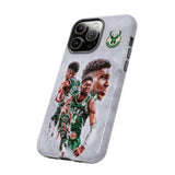 Milwaukee Bucks Giannis Antetokounmpo Tough Phone Case for iPhone 15 14 13 12 Series