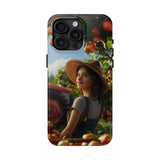 Women Farmer Tough Phone Case for iPhone 15 14 13 12 Series