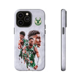 Milwaukee Bucks Giannis Antetokounmpo Tough Phone Case for iPhone 15 14 13 12 Series