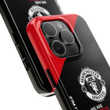 Manchester United Tough Phone Case — 'We Are United' Bold Red & Black Protective Cover for iPhone 18 17 16 15 14 13 Series