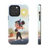 Stretch It Out Yoga Meditation Tough Phone Case for iPhone 15 14 13 12 Series