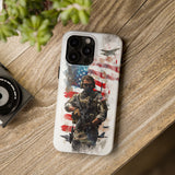 New Super Tough Military Personnel With Gun Tough Phone Case for iPhone 15 14 13 12 Series