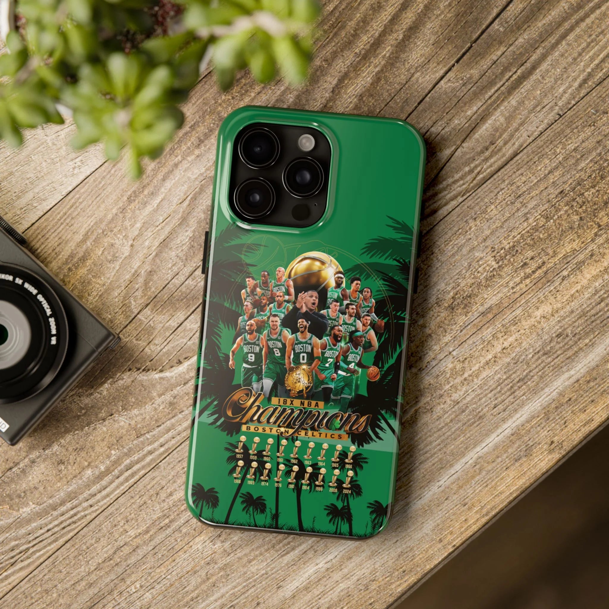 CASETiFY Boston Celtics iPhone 13 Proケース Boston Celtics 2024 Champions Tough Phone Case for iPhone 15 14 13