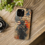 New Super Tough Military Personnel With Gun High Quality Tough Phone Case for iPhone 15 14 13 12 Series