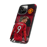 Rasmus Højlund - New Number 9 Of Manchester United Tough Phone Case for iPhone 15 14 13 12 Series