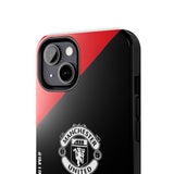 Manchester United Tough Phone Case — 'We Are United' Bold Red & Black Protective Cover for iPhone 18 17 16 15 14 13 Series