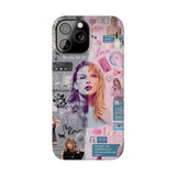 Taylor Swift Art Design Ultra Slim Phone Case for iPhone 15 14 13 Series