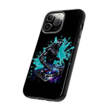 Funny DJ Black Panther Tough Phone Case for iPhone 15 14 13 12 Series