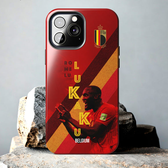 Romelu Lukaku Belgium Tough Phone Case for iPhone 15 14 13 12 Series