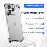 Fashion Titanium Irregular Case With Lens Protector For iPhone 16 15 14 13 Series