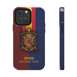 Spain National Team Tough Phone Case for iPhone 15 14 13 12 Series