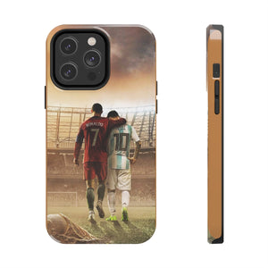 Lionel Messi & Cristiano Ronaldo Tough Phone Cases for iPhone 15 14 13 12 Series