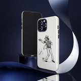 Michael Jackson Black & White Tough Phone Case for iPhone 15 14 13 12 Series