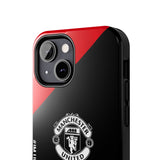 Manchester United Tough Phone Case — 'We Are United' Bold Red & Black Protective Cover for iPhone 18 17 16 15 14 13 Series