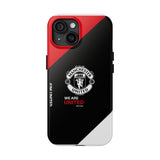 Manchester United Tough Phone Case — 'We Are United' Bold Red & Black Protective Cover for iPhone 18 17 16 15 14 13 Series