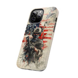 New Female Soldier High Quality Tough Phone Case for iPhone 15 14 13 12 Series