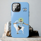 GOAT Lionel Messi Tough Phone Case for iPhone 15 14 13 12 Series