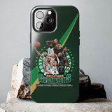 Boston Celtics & 18 Golden Stars Tough Phone Case for iPhone 15 14 13 12 Series