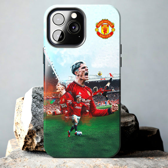 Brand New Manchester United Alejandro Garnacho Tough Phone Case for iPhone 15 14 13 12 Series