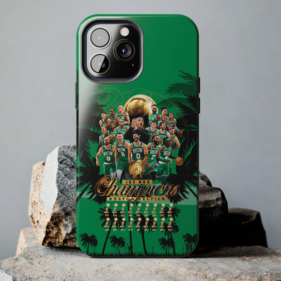 Boston Celtics 2024 Champions Tough Phone Case for iPhone 15 14 13 12 Series