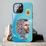 Lionel Messi Great Of All Time Tough Phone Case for iPhone 15 14 13 12 Series