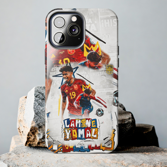 Lamine Yamal Spain Tough Phone Case for iPhone 15 14 13 12 Series